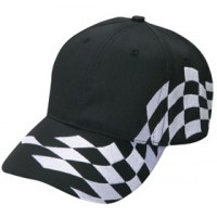 Challenger Checker flag cap 白 黒 Checker Flag Racing Hat - EZ507 Explicit Clothing™